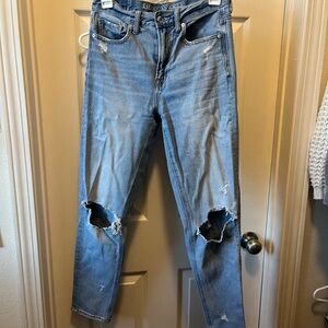 American Eagle Outfitters Light Blue Distressed Jeans